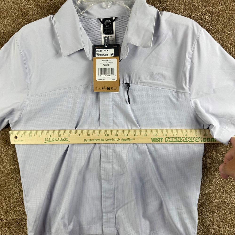 The North Face Womens Lightrange Shirt Mystic Haze Purple NF0A8B56 Medium NWT - Picture 6 of 12